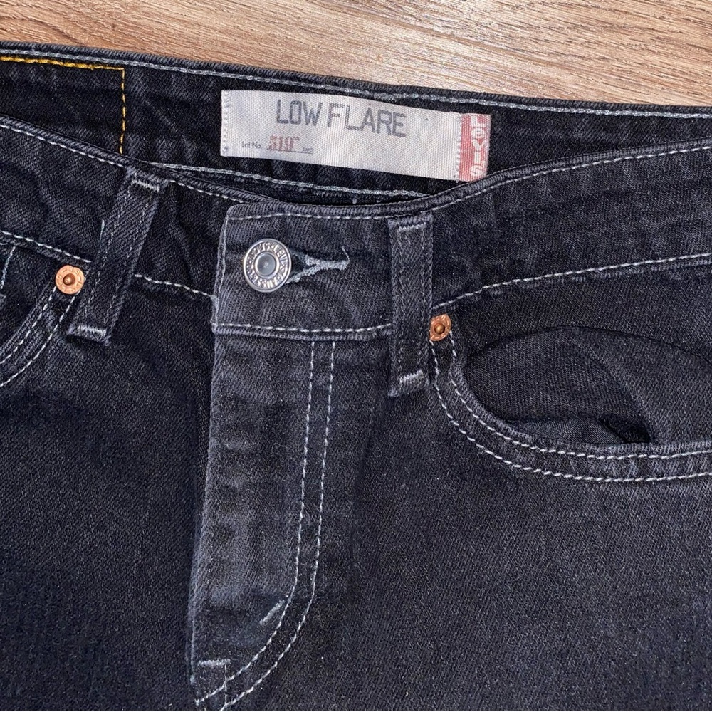 Levi's Women's Low Flare Black Jeans - Picture 3 of 5